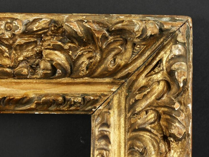 A 19th Century French Carved Frame. 15" x 13" - 38cm x