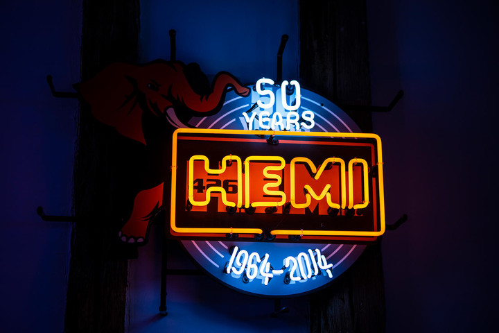 A 50 Years HEMI 426 1964-2014 neon sign