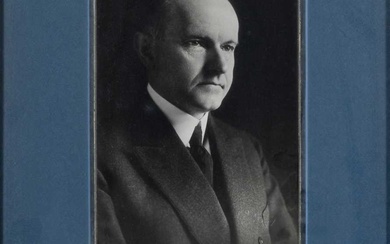 A Calvin Coolidge signed White House card