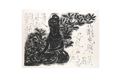 A JAPANESE WOODBLOCK PRINT BY SHO'UN Bodhisattva Kannon