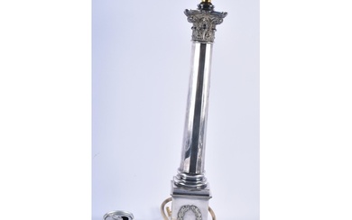 A LARGE 19TH CENTURY COUNTRY HOUSE SILVER PLATED CORINTHIAN ...