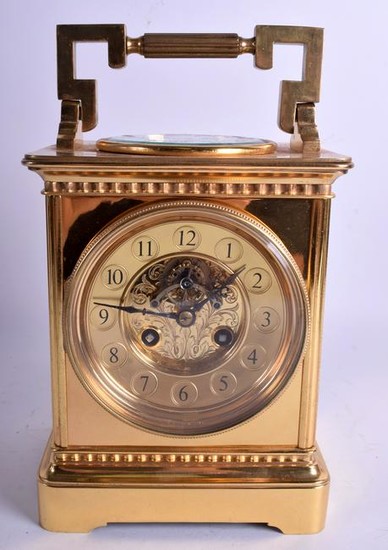 A LARGE FRENCH BRASS MULTI FUNCTION BRASS CARRIAGE
