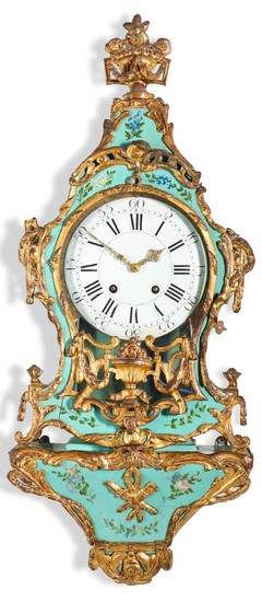A LOUIS XVI GILT-BRONZE MOUNTED AND PAINTED 'NEUCHÂTELOISE' BRACKET CLOCK, DANIEL-FRANCOIS DROZ DIT BUSSET, LA CHAUX-DE-FONDS, CIRCA 1780
