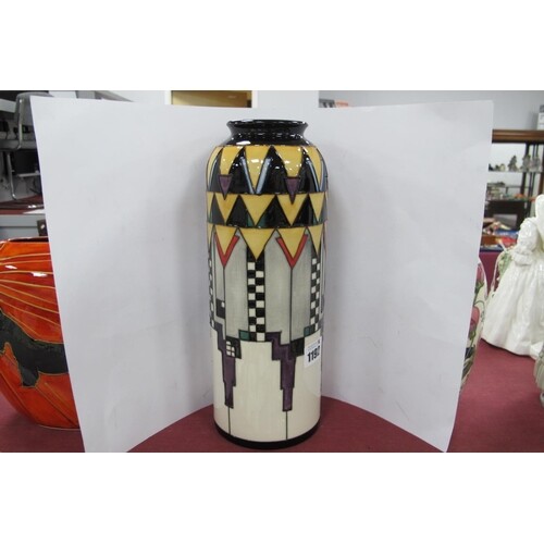 A Moorcroft Pottery Vase, painted in the 'Derngate' pattern,...