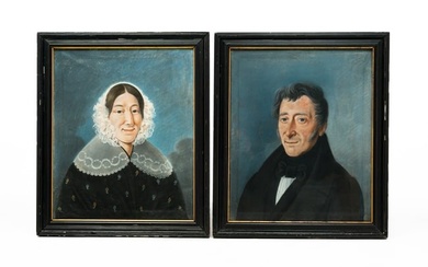 A PAIR OF PORTRAITS.