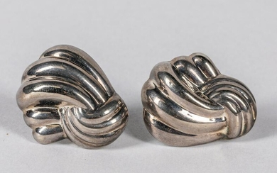 A Pair Of Art Sterling Earrings