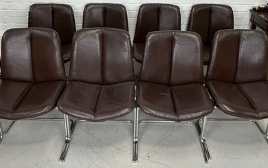 A SET OF EIGHT PIEFF ELEGANZA DINING CHAIRS (8),...