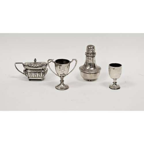 A Scottish silver baluster shaped pepperette, approximately ...