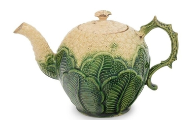 A Wedgwood Cauliflower-Form Creamware Teapot
