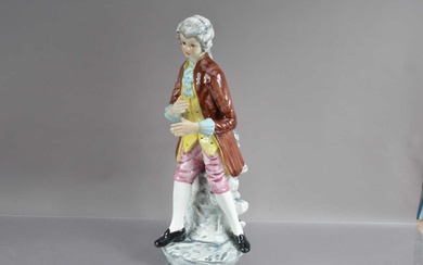 A large mid-20th century 'Young Mozart' pottery figural lamp base