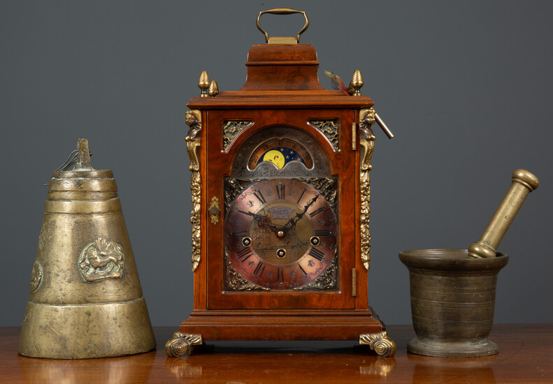 A reproduction bracket clock