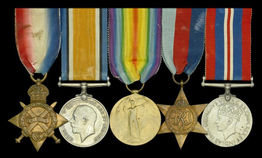 A small collection of medals to the Essex Regiment