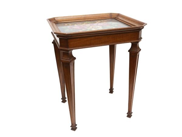 A small walnut table early 20th century