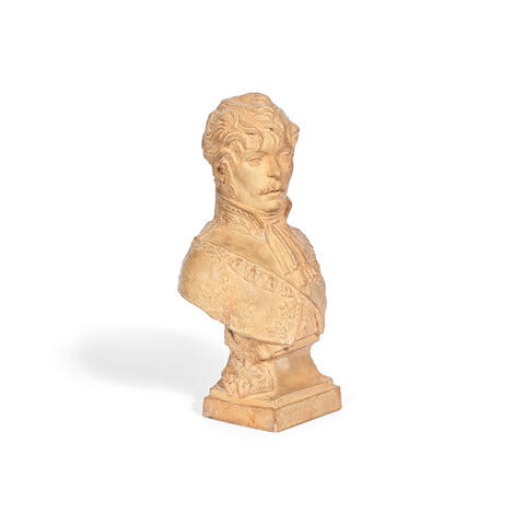 A terracotta bust of Prince Eugène de Beauharnais (1781-1824), known as the 'Prince of Milan'