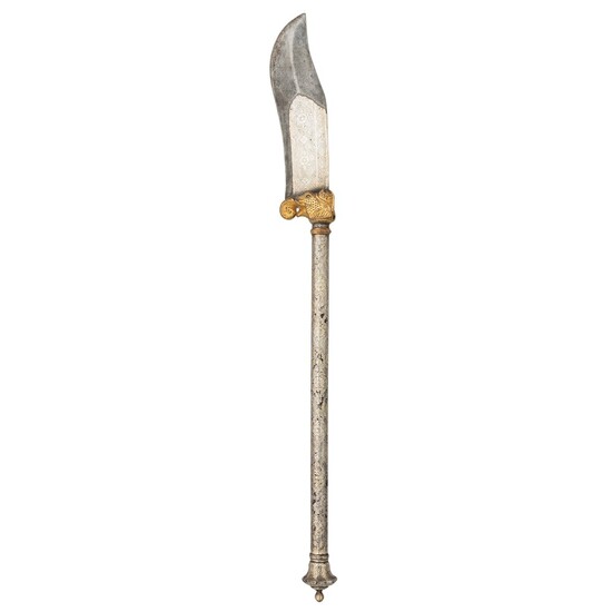 ‡ AN INDIAN STAFF WEAPON (BHUJ), LATE 19TH CENTURY