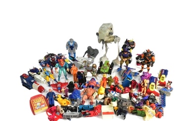 Action Figures - a large box of assorted 1970s / 1980s actio...