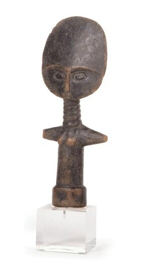 African Carved Wood Akua'ba Fertility Doll