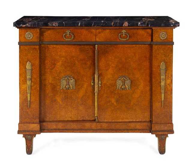 An Empire Style Gilt Bronze Mounted Cabinet