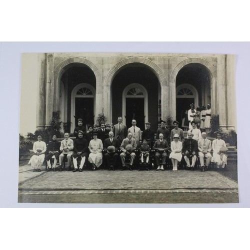 Anglo-Indian Interest - formal photograph of high-ranking gu...