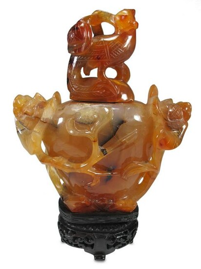 Antique Chinese agate bottle