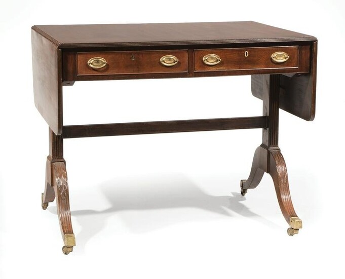 Antique Georgian-Style Mahogany Sofa Table