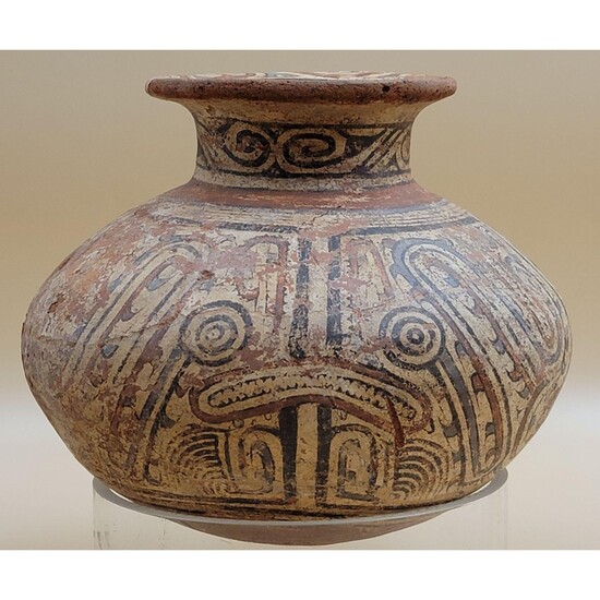 Pre Columbian Polychromed Ceramic Pot - Panamanian?