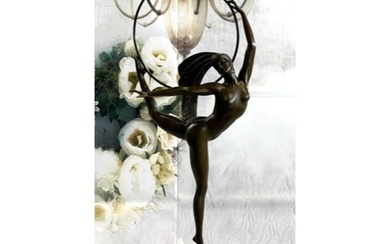 Art Deco Style Bronze Dancer Sculpture