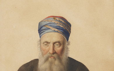 Artista Del XIX Secolo, Portrait of a man with turban
