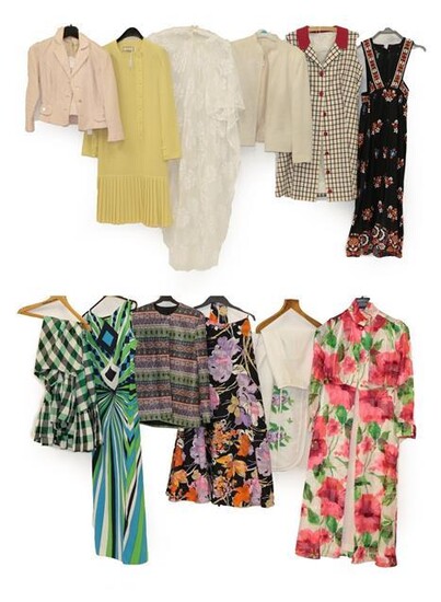 Assorted Circa 1960-70 Ladie's Costume, comprising a long sleeved shirt...