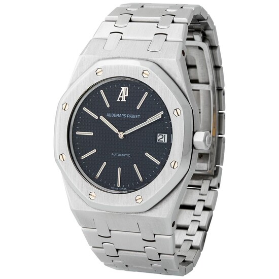 Audemars Piguet. Limited Edition and Extremely Well-Preserved Royal Oak Automatic Wristwatch in Steel, Reference 1480ST, With Box, Warranty and Additional Links