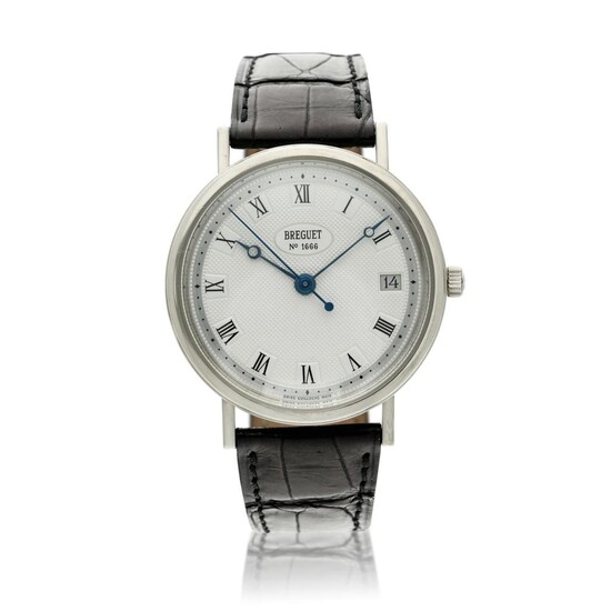 Reference 5910 Classique A white gold wristwatch with date, Circa 2000, Breguet