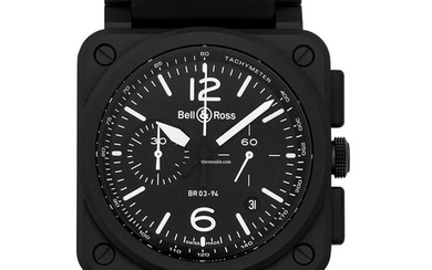 Bell & Ross BR 03-94 Chronographe BR0394-BL-CE - Aviation Automatic Chronograph 42MM