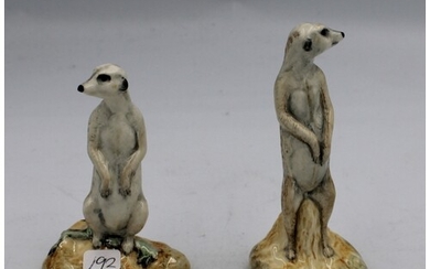Beswick pair Meercats, 1996 limited editions. (2)