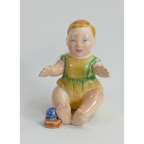 Beswick rare figure of a seated toddler: height 8.5cm (resto...