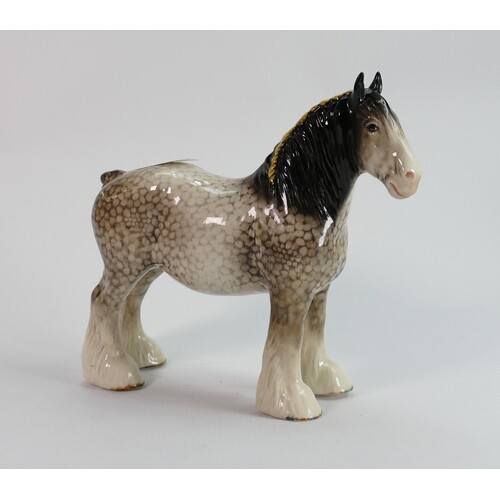 Beswick rocking horse grey shire 818