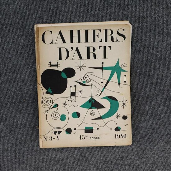 Book: Cahiers D'Art, Miro, Illustrated, Vintage