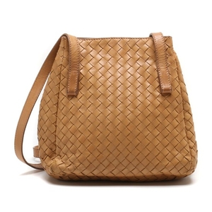 Bottega Veneta Tan Intrecciato Napa Leather Shoulder Bag