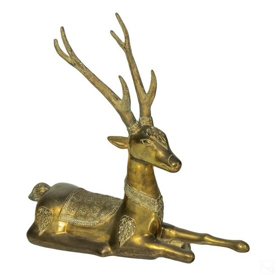 Bronze Southeast Asian Auspicious Deer Sculpture