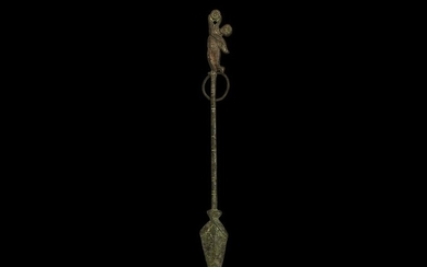 Byzantine Silver Implement with Angel