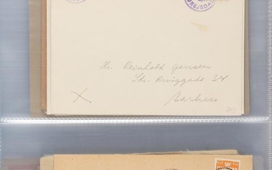 COVERS. Interesting binder with old covers incl. star-canc., Postage Due, ship-mail etc....