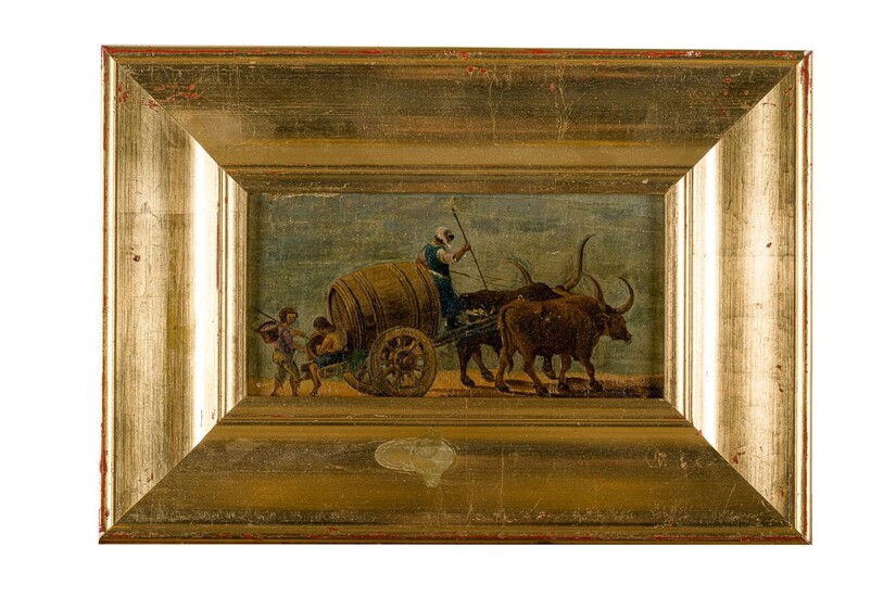 Cart pulled by a pair of oxen