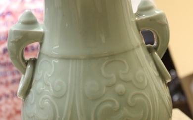 Chinese Celadon Elephant Vase