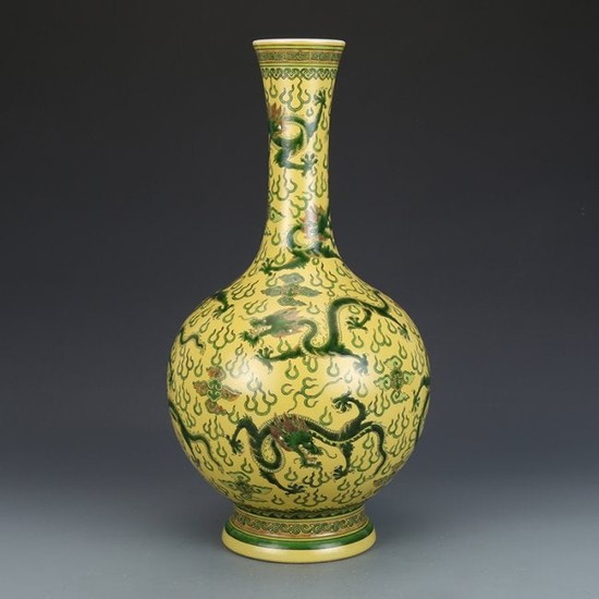 Chinese Three Colour Porcelain Vase