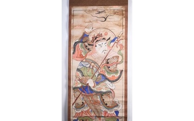 Chinese school, 19th/20th century Warrior or guardian figure...
