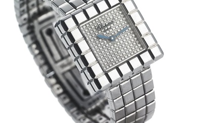 Chopard: A diamond wristwatch of 18k white gold. Model Ice...