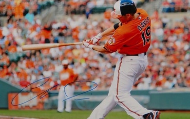 Chris Davis Autographed 16x20 Orioles Swinging Photo- JSA W ated