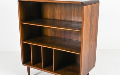 DANISH MID-CENTURY ROSEWOOD BOOKCASE, AS-IS