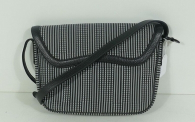Delvaux shoulder bag in grey and black braided leather
