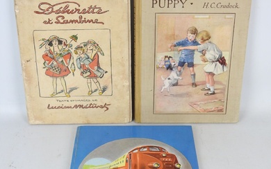 [ENFANTINA]. 3 vols.: JOSETTE JEAN ET PUPPY par H.C. CRADOCK , adapté de l'anglais par...