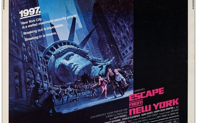 ESCAPE FROM NEW YORK - Half Sheet (22" x 28" ); Fine- Rolled